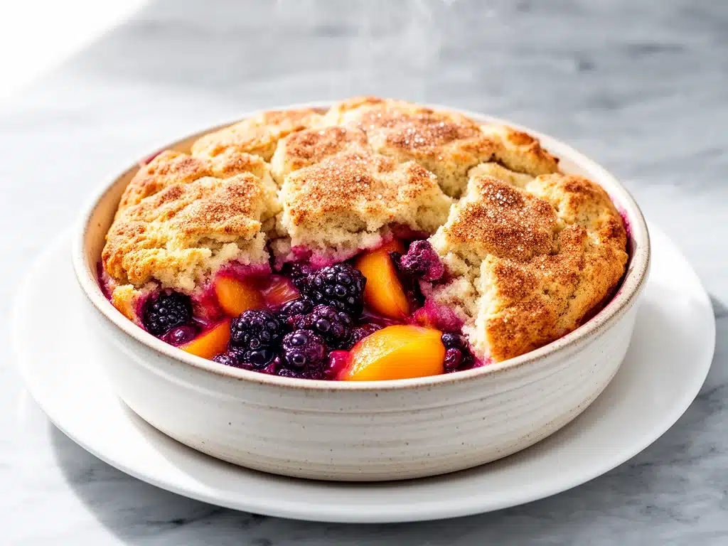 Blackberry Peach Cobbler - featured image