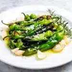 blistered shishito peppers - featured image