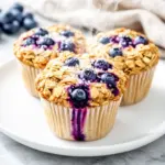 blueberry baked oatmeal cups - featured image