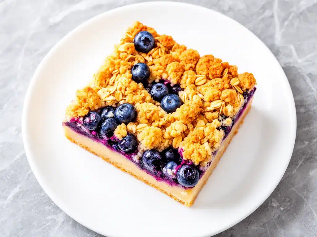 Blueberry Crumb Bars: Best Easy 3-Ingredient Recipe 4 blueberry crumb bars preparation steps