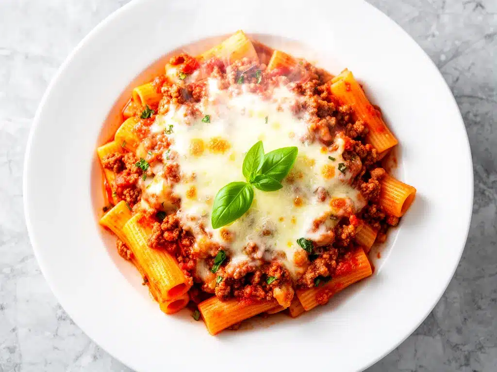 Cheesy Baked Rigatoni: Easy Family Dinner 4 cheesy baked rigatoni preparation steps