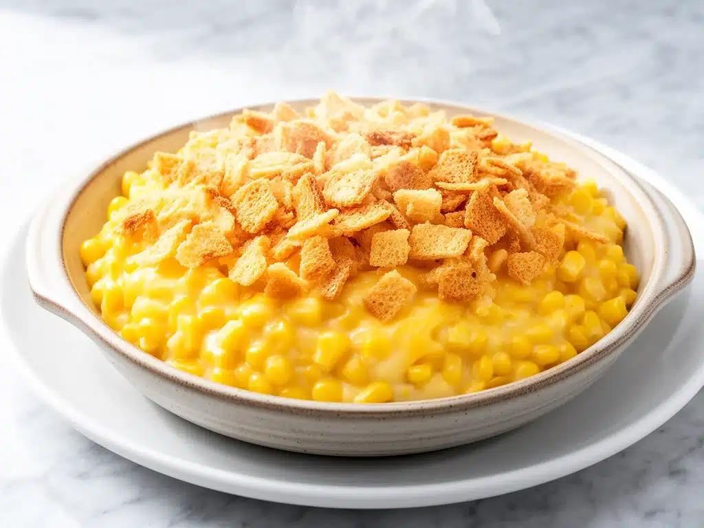 Home 2 cheesy corn casserole - featured image