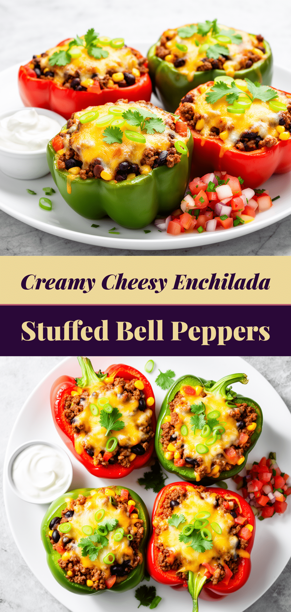 Cheesy Enchilada Stuffed Bell Peppers: Easy 30-Min Dinner 5 cheesy enchilada stuffed bell peppers recipe