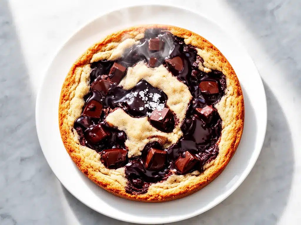 Chewy Chocolate Chunk Skillet Cookie: Easy No-Bake Dessert 4 chewy chocolate chunk skillet cookie preparation steps