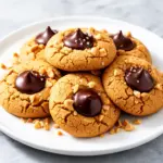 chewy peanut butter blossom cookies - featured image