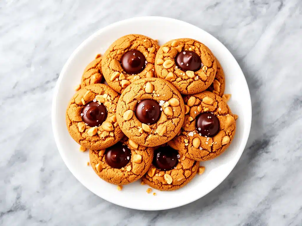 Chewy Peanut Butter Blossom Cookies 4 chewy peanut butter blossom cookies preparation steps