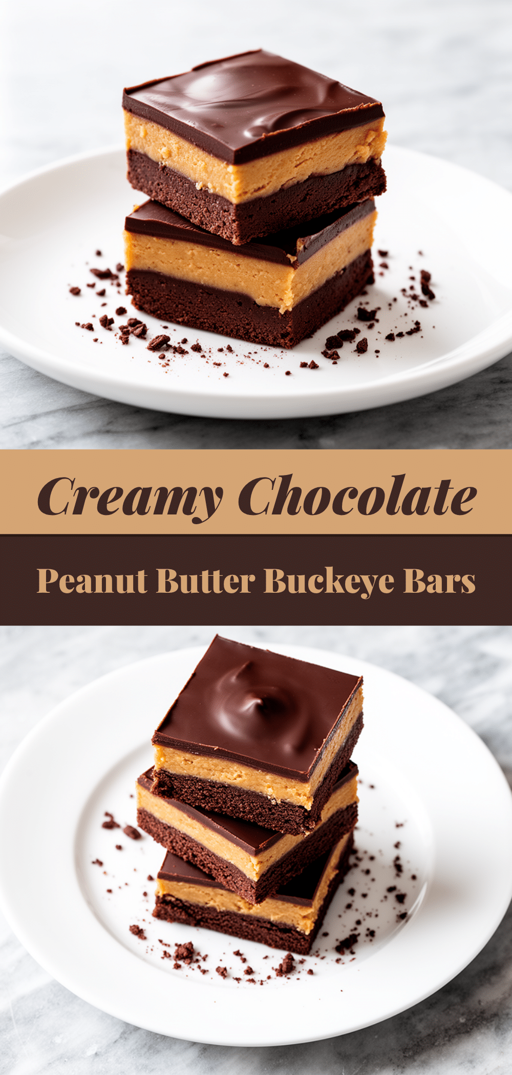 Chocolate Peanut Butter Buckeye Bars: Easy No-Bake Dessert 5 Chocolate Peanut Butter Buckeye Bars recipe
