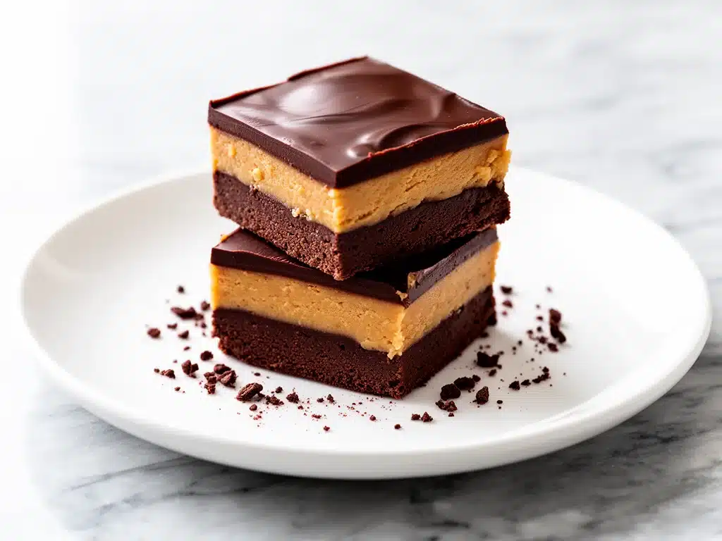 Home 1 Chocolate Peanut Butter Buckeye Bars - featured image