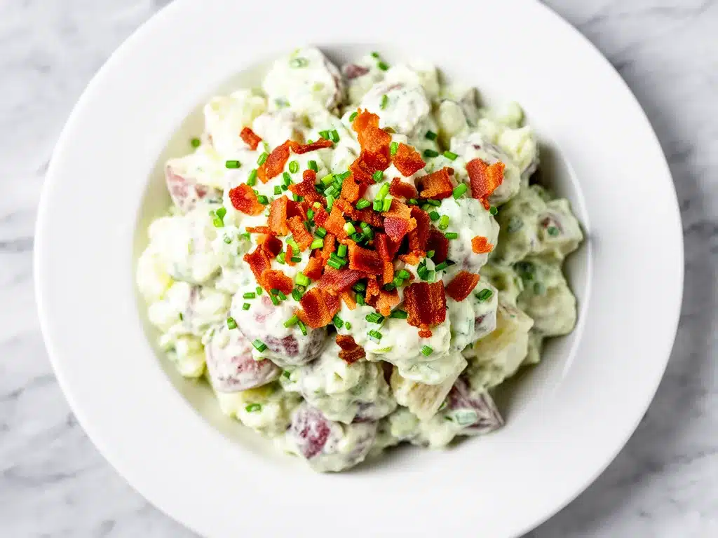 Creamy Bacon Ranch Potato Salad: Best Easy Side Dish 4 creamy bacon ranch potato salad preparation steps