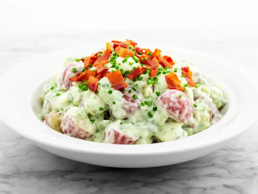 Home 1 creamy bacon ranch potato salad - featured image