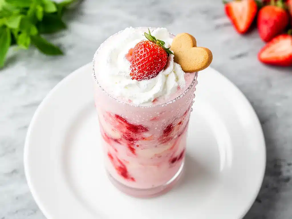 Creamy Strawberry Cheesecake Milkshake: Best 3-Ingredient Recipe 4 creamy strawberry cheesecake milkshake preparation steps