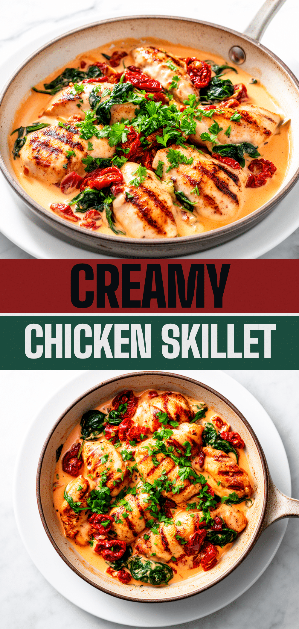 Creamy Sun-Dried Tomato Spinach Chicken Skillet: Easy Weeknight Dinner 5 creamy sun-dried tomato spinach chicken skillet recipe
