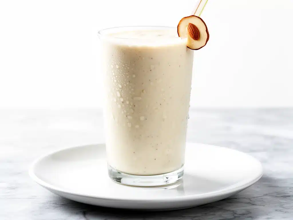 Home 4 creamy vanilla almond protein shake - featured image