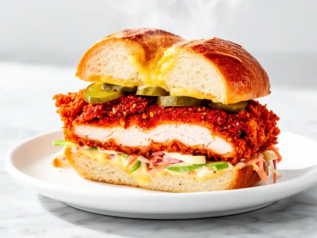 Home 1 Crispy Air Fryer Nashville Hot Chicken Sandwiches - featured image