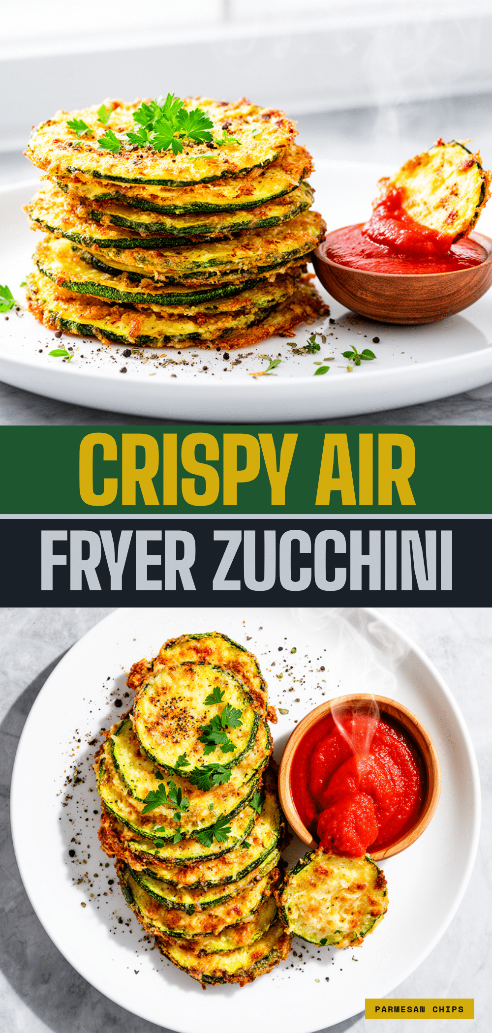 Crispy Air Fryer Zucchini Parmesan Chips: 5-Ingredient Healthy Snack 5 crispy air fryer zucchini parmesan chips recipe