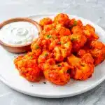 crispy buffalo cauliflower wings - featured image