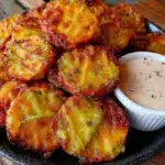 crispy fried pickle chips - featured image