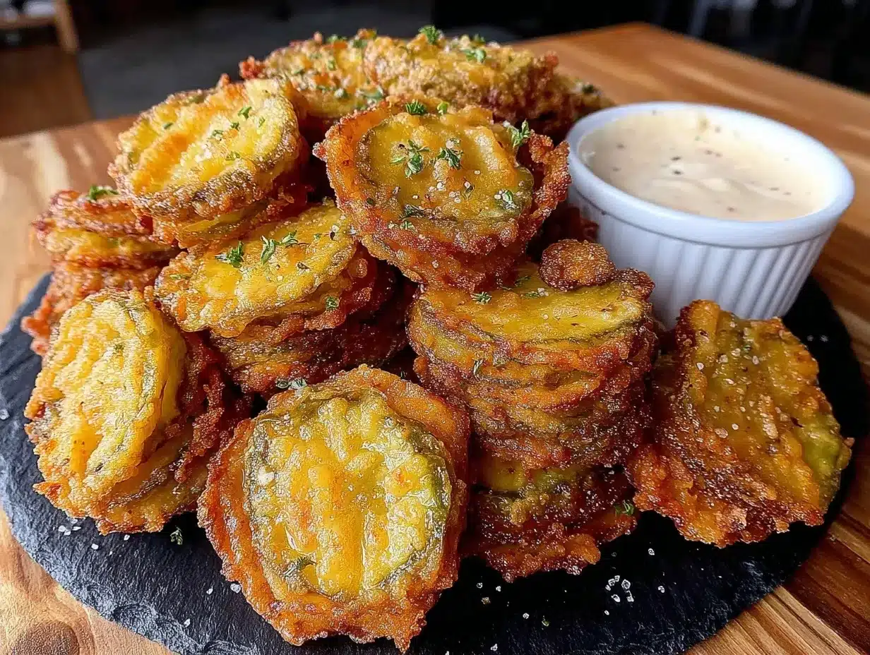 Crispy Fried Pickle Chips: Cheap Game Day Snack 4 crispy fried pickle chips preparation steps