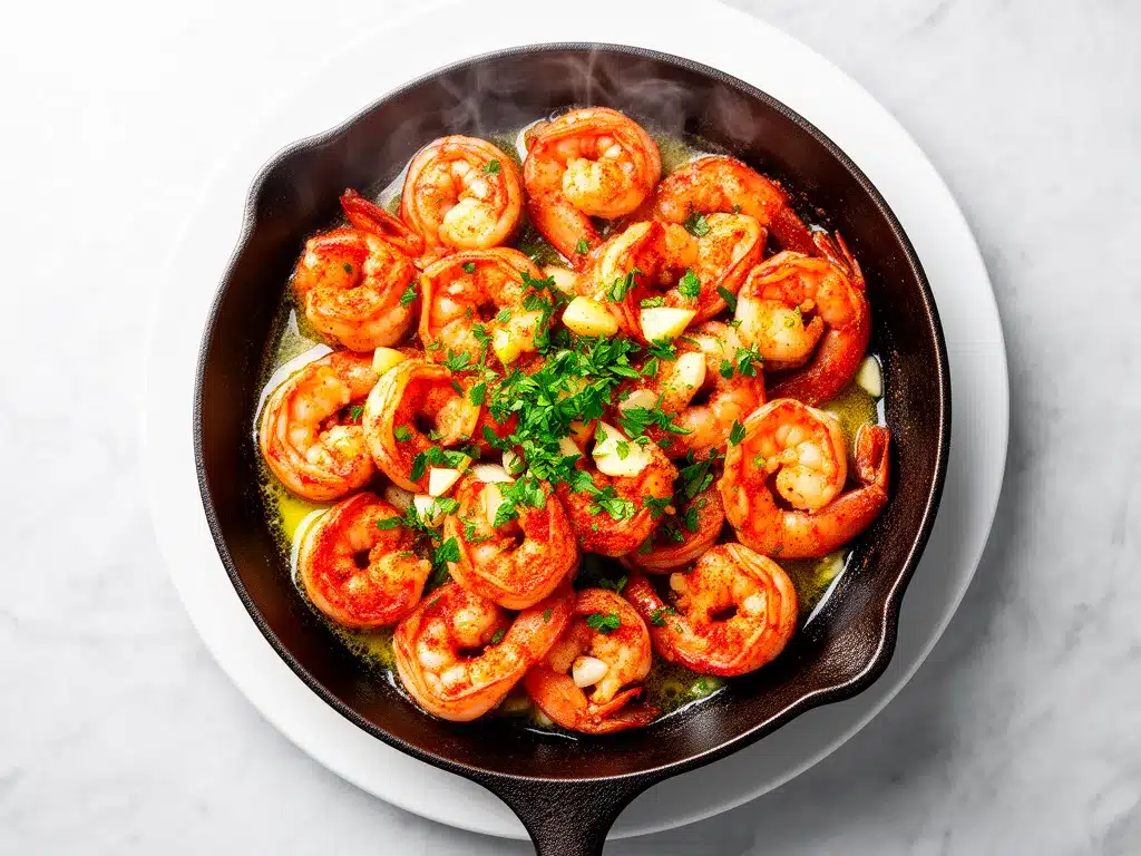 Crispy Garlic Butter Cajun Shrimp: 3-Ingredient Easy Dinner 4 Crispy Garlic Butter Cajun Shrimp preparation steps