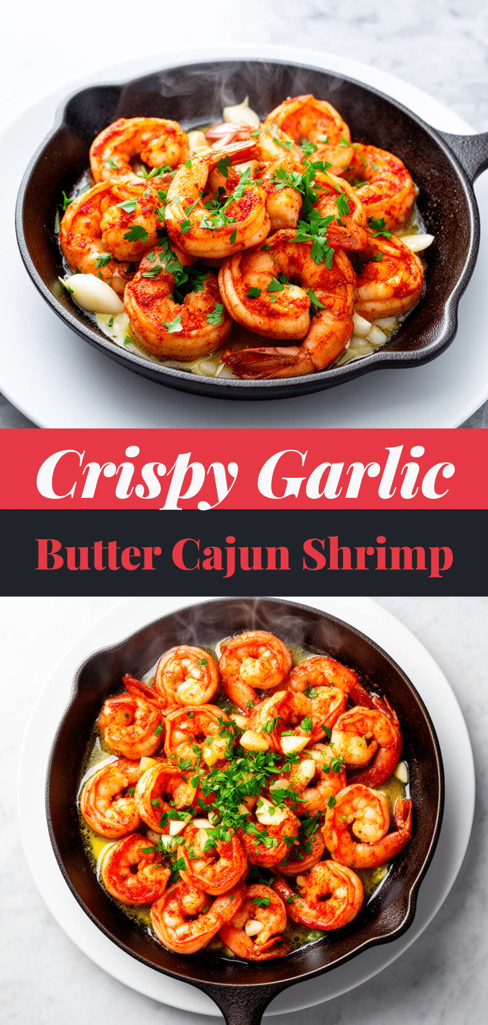 Crispy Garlic Butter Cajun Shrimp: 3-Ingredient Easy Dinner 5 Crispy Garlic Butter Cajun Shrimp recipe