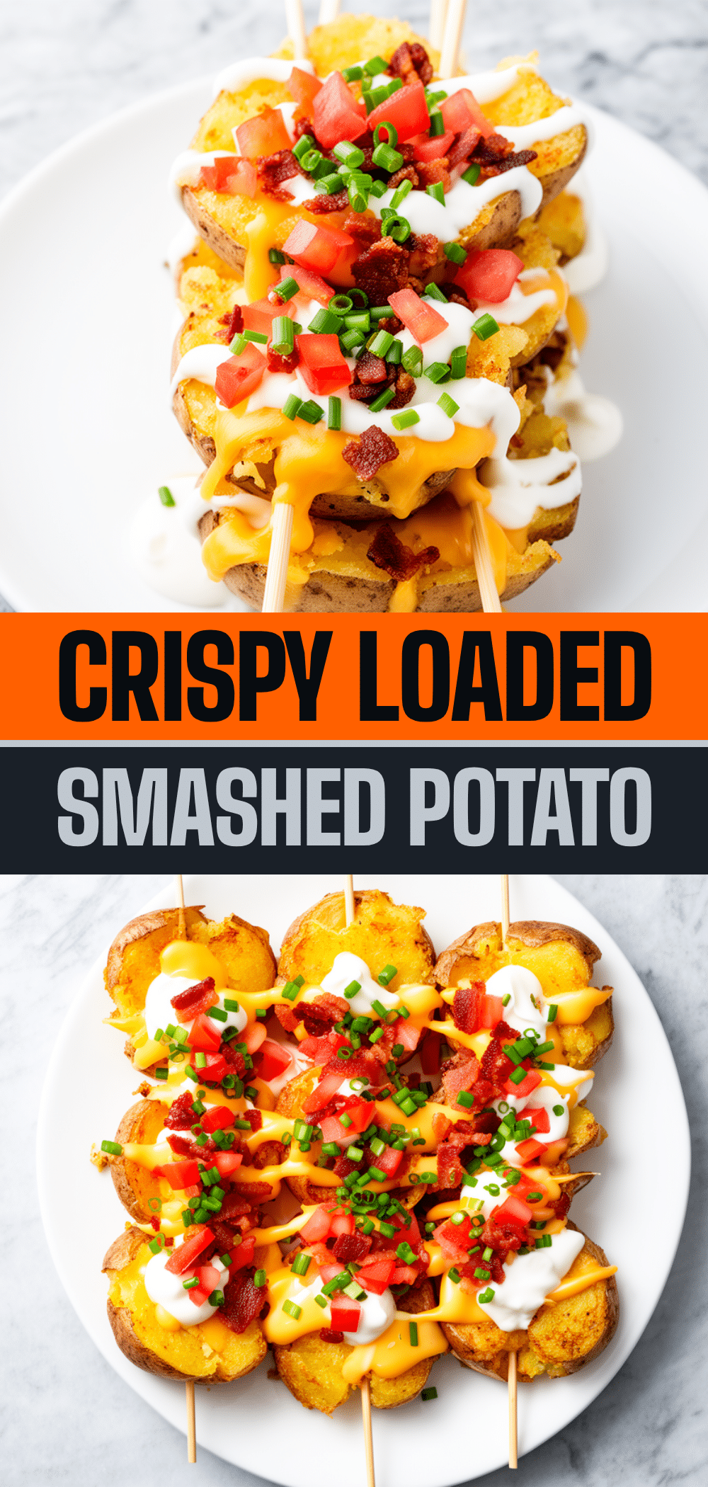 Crispy Loaded Smashed Potato Skewers: Best Party Appetizers 5 Crispy Loaded Smashed Potato Skewers recipe
