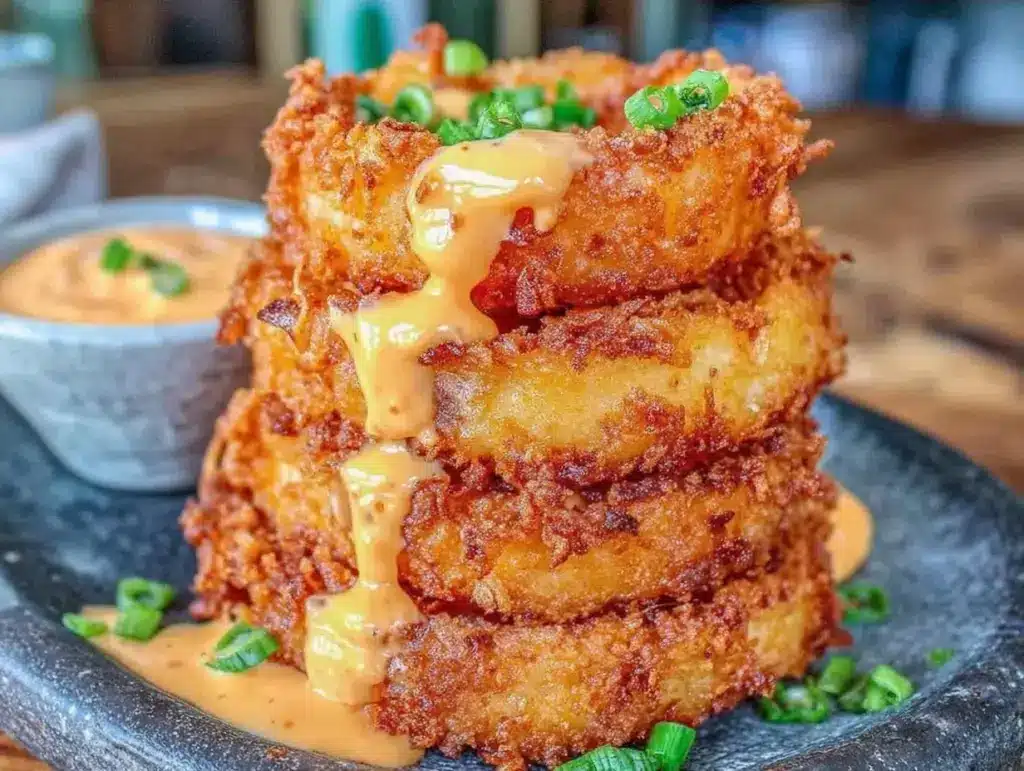 Home 3 crispy onion ring tower - featured image