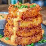 crispy onion ring tower - featured image