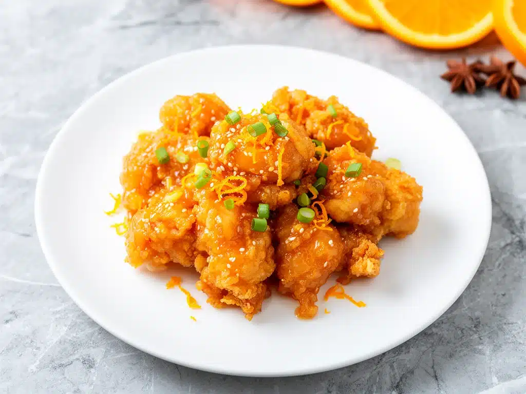 Home 3 crispy orange chicken - featured image