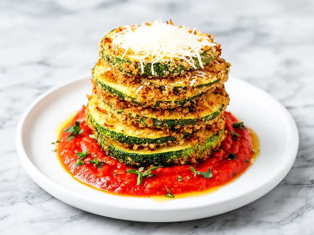 Home 2 crispy parmesan zucchini rounds - featured image