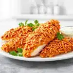 Crispy Pretzel Crusted Baked Chicken Tenders - featured image