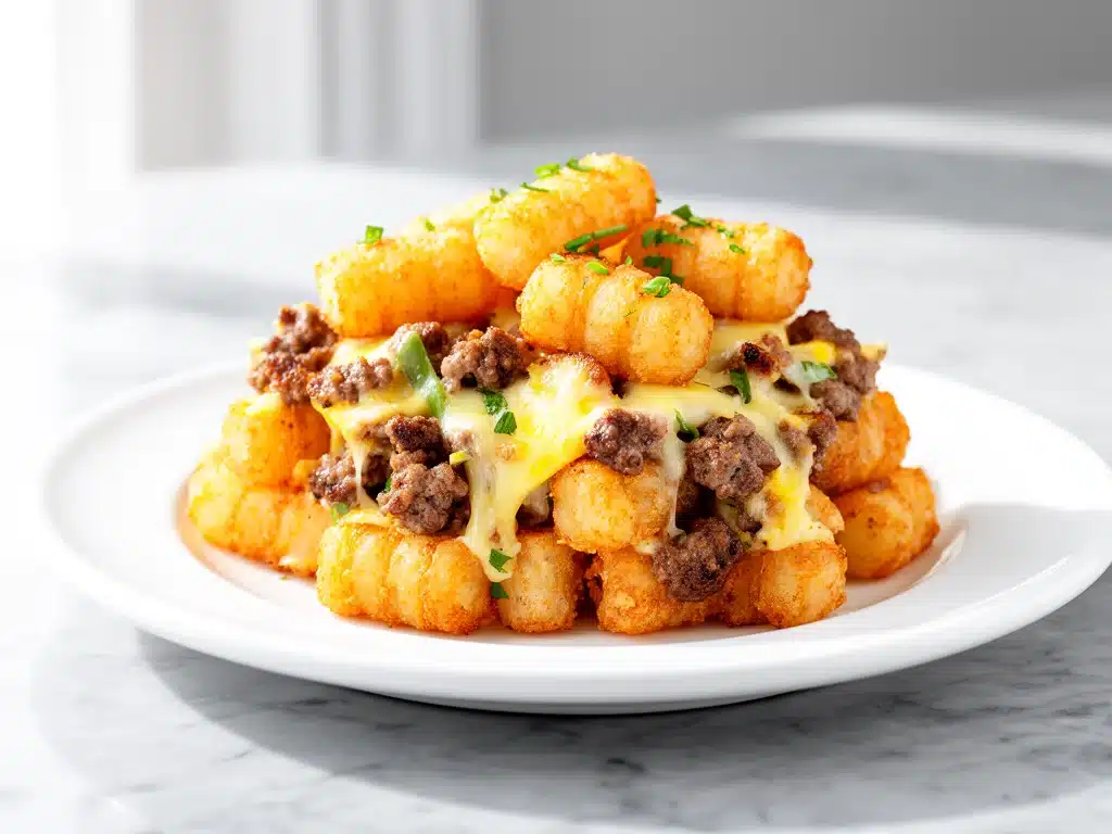 Home 3 Crispy Tater Tot Breakfast Casserole with Sausage - featured image