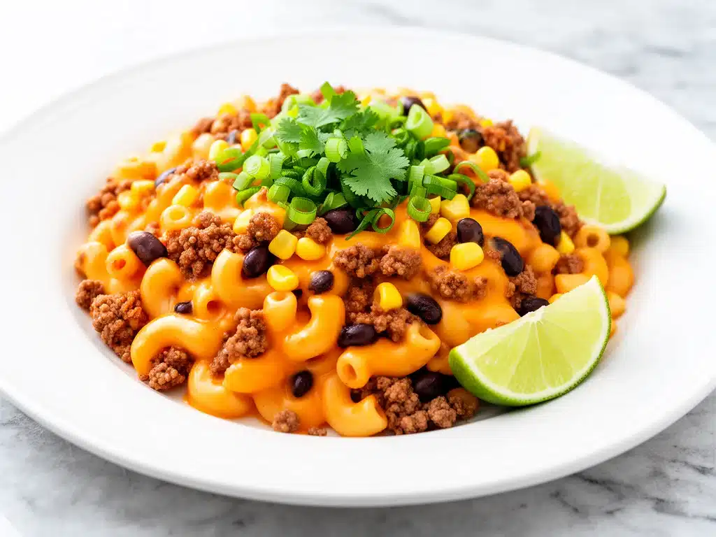 Crockpot Cheesy Taco Pasta - featured image