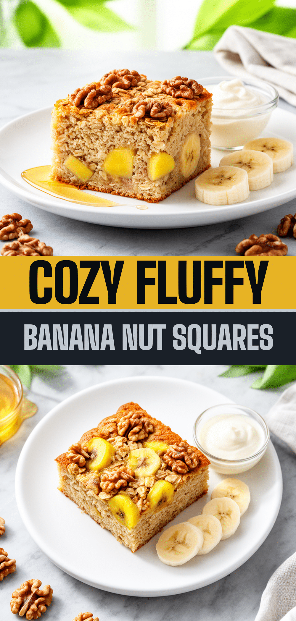 Fluffy Banana Nut Baked Oatmeal Squares: Easy 20-Min Meal 5 fluffy banana nut baked oatmeal squares recipe