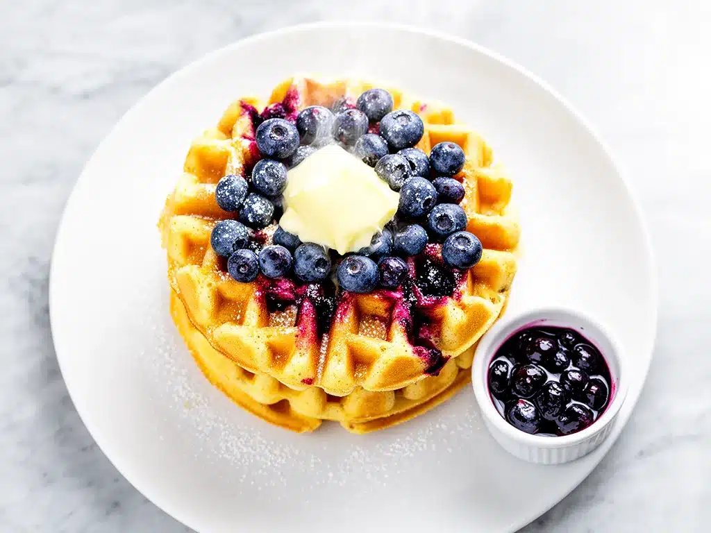 Fluffy Blueberry Buttermilk Waffles: Best Easy Weeknight Recipe 4 fluffy blueberry buttermilk waffles preparation steps