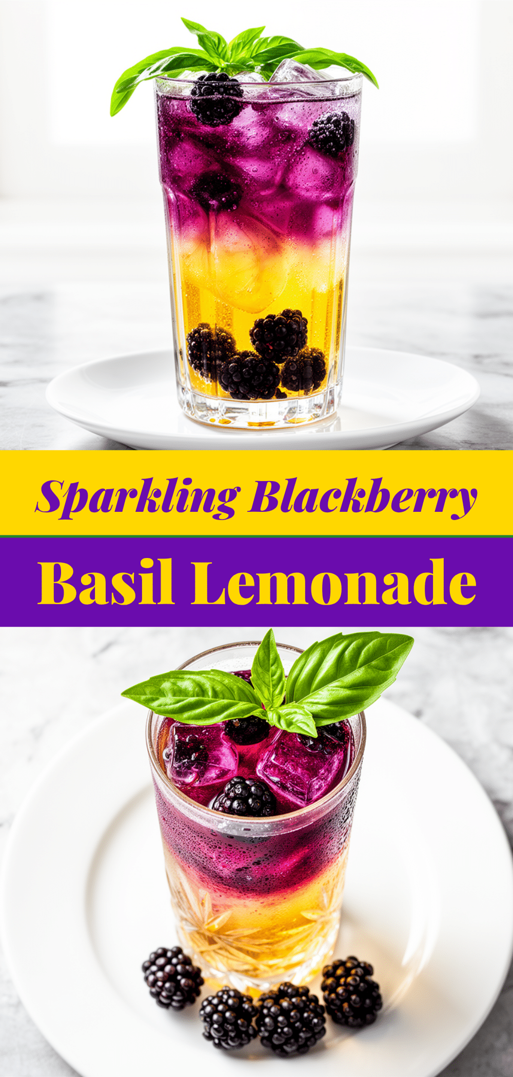 Fresh Blackberry Basil Sparkling Lemonade: Best Easy Summer Drink 5 Fresh Blackberry Basil Sparkling Lemonade recipe
