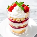 fresh strawberry cheesecake trifle - featured image
