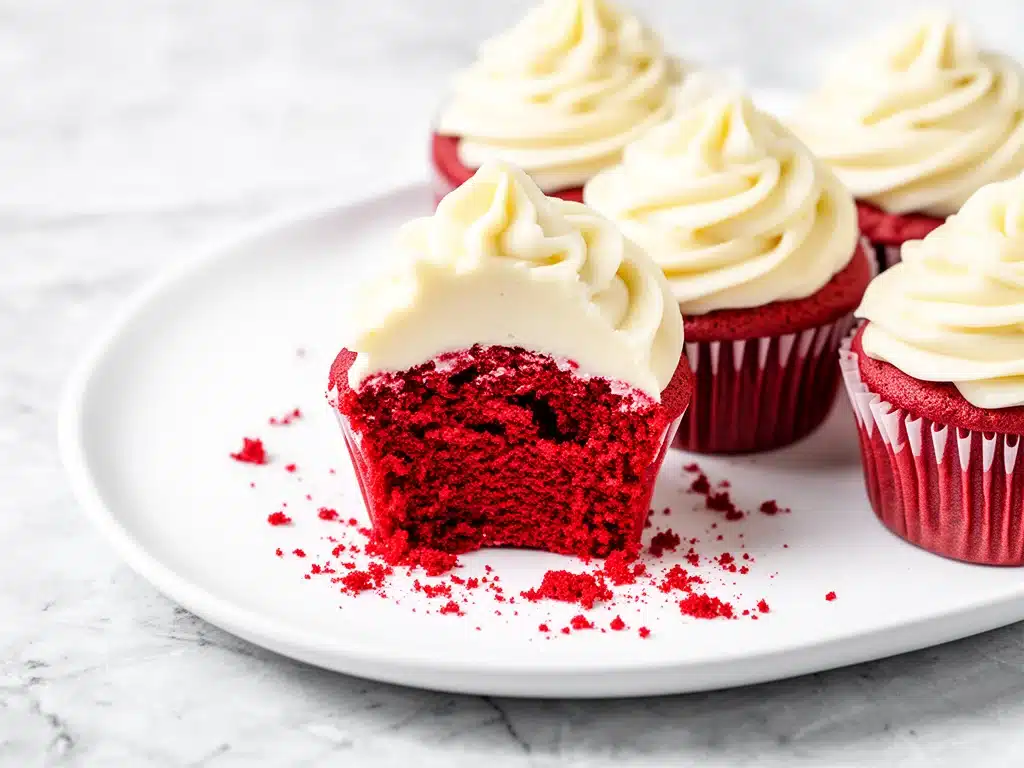Home 1 frosted red velvet cupcakes - featured image