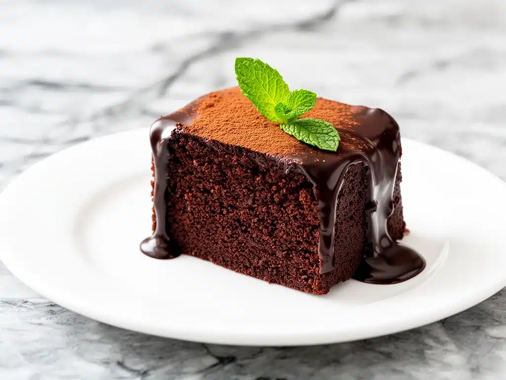 Home 1 fudgy flourless chocolate cake - featured image