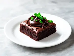 fudgy mint chocolate brownies - featured image