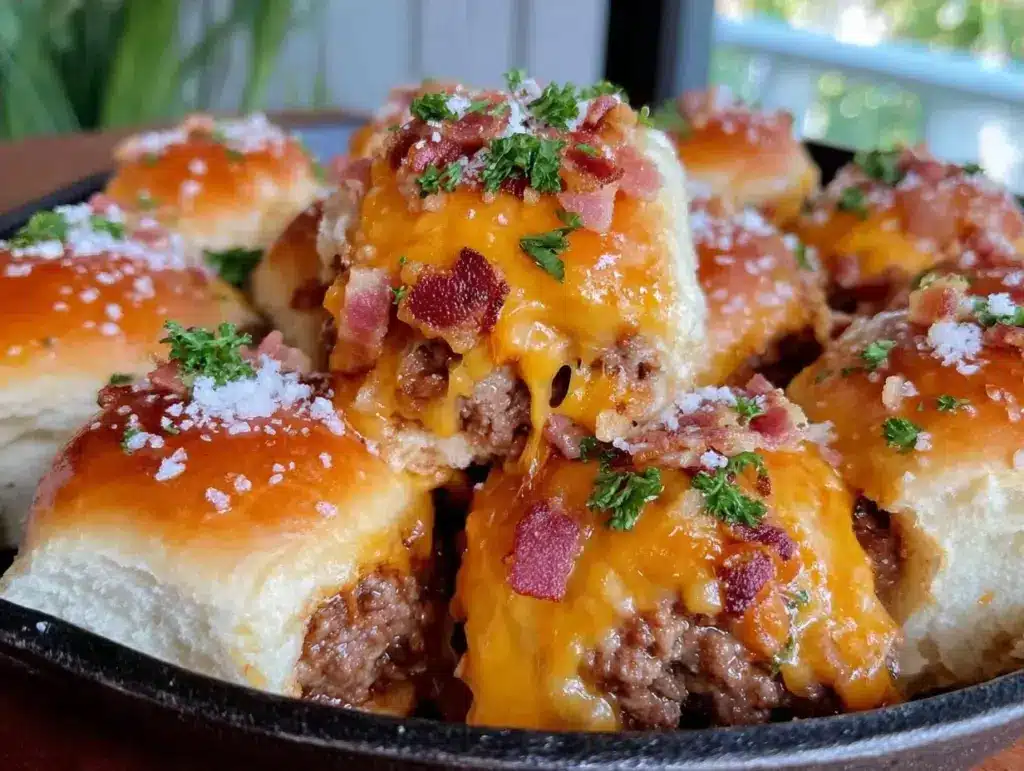 Home 3 Game Day Bacon Cheeseburger Sliders - featured image