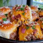 Game Day Bacon Cheeseburger Sliders - featured image
