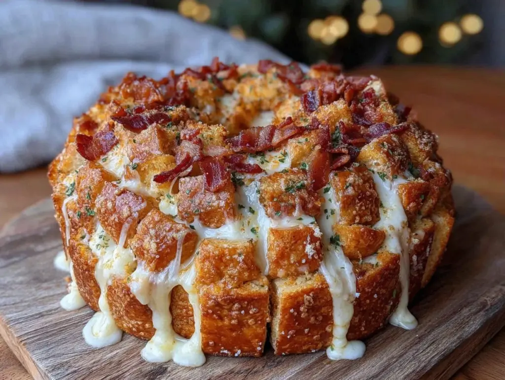Game Day Cheesy Bacon Ranch Pull-Apart Bread - featured image