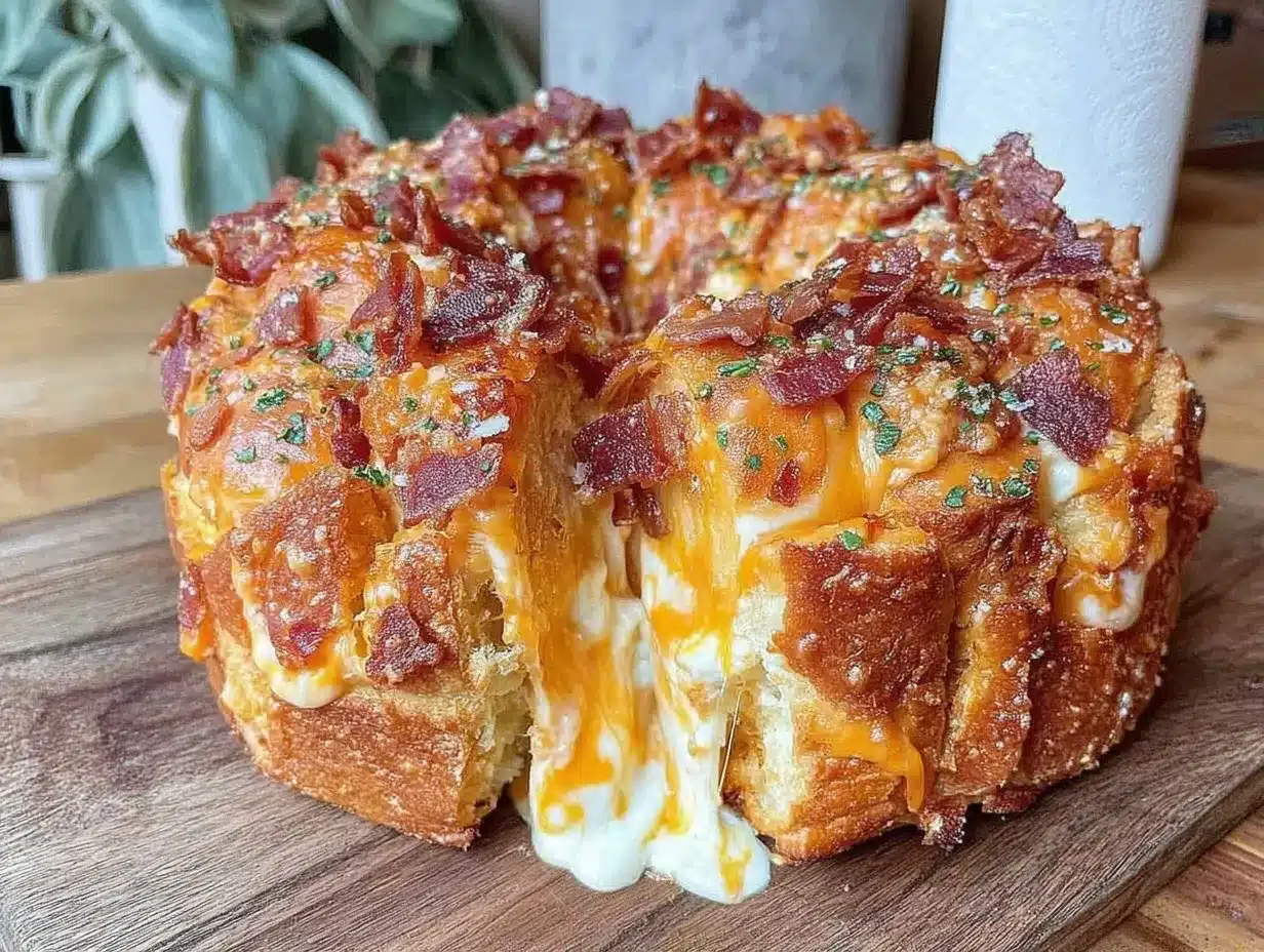 Game Day Cheesy Bacon Ranch Pull-Apart Bread: Budget Family Recipe 4 Game Day Cheesy Bacon Ranch Pull-Apart Bread preparation steps