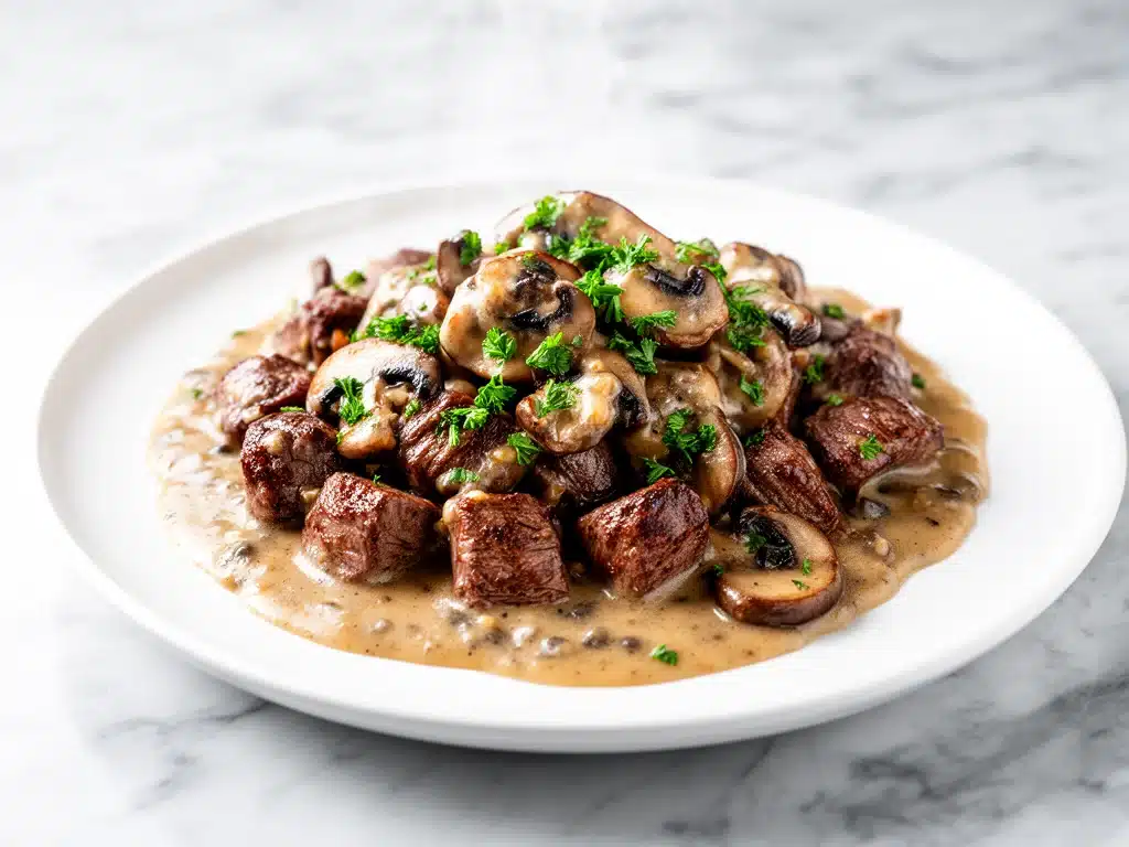 Home 2 Garlic Butter Beef Tips - featured image