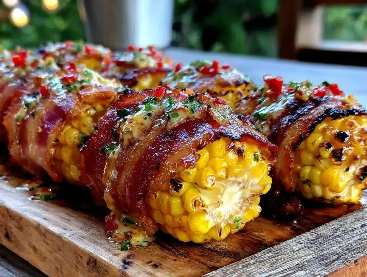 Grilled Bacon Wrapped Corn: Easy Kid-Friendly Labor Day Side 4 grilled bacon wrapped corn preparation steps