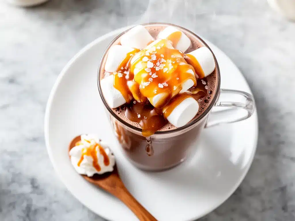 Homemade Salted Caramel Hot Chocolate: Easy Cozy Winter Recipe 4 homemade salted caramel hot chocolate preparation steps