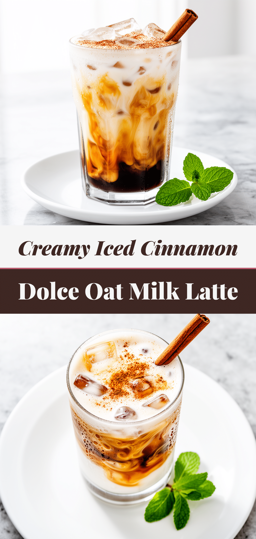 Iced Cinnamon Dolce Oat Milk Latte: Better Than Cafe 5 Iced Cinnamon Dolce Oat Milk Latte recipe