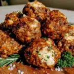 Keto Sausage Cheese Balls - featured image