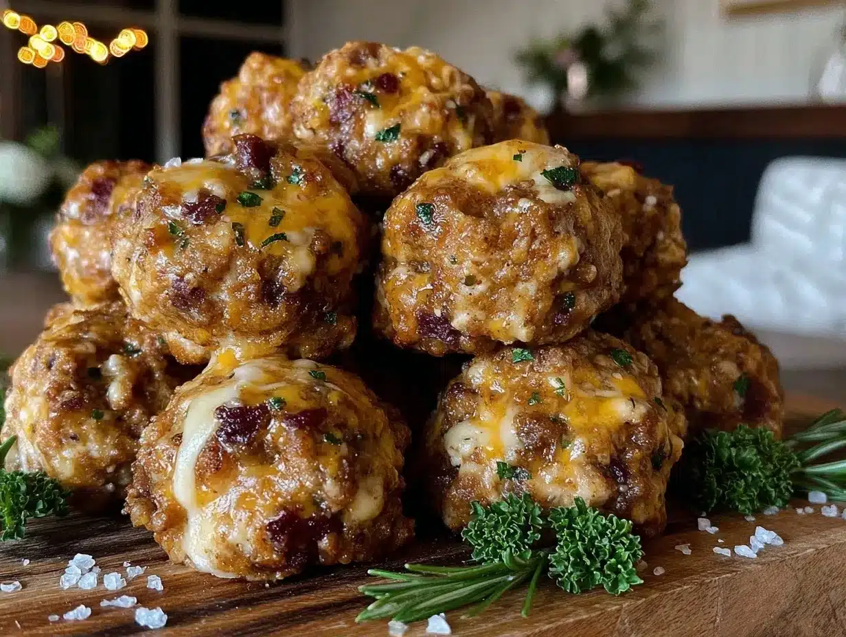 Keto Sausage Cheese Balls: 3-Ingredient Game Day Snacks 4 Keto Sausage Cheese Balls preparation steps