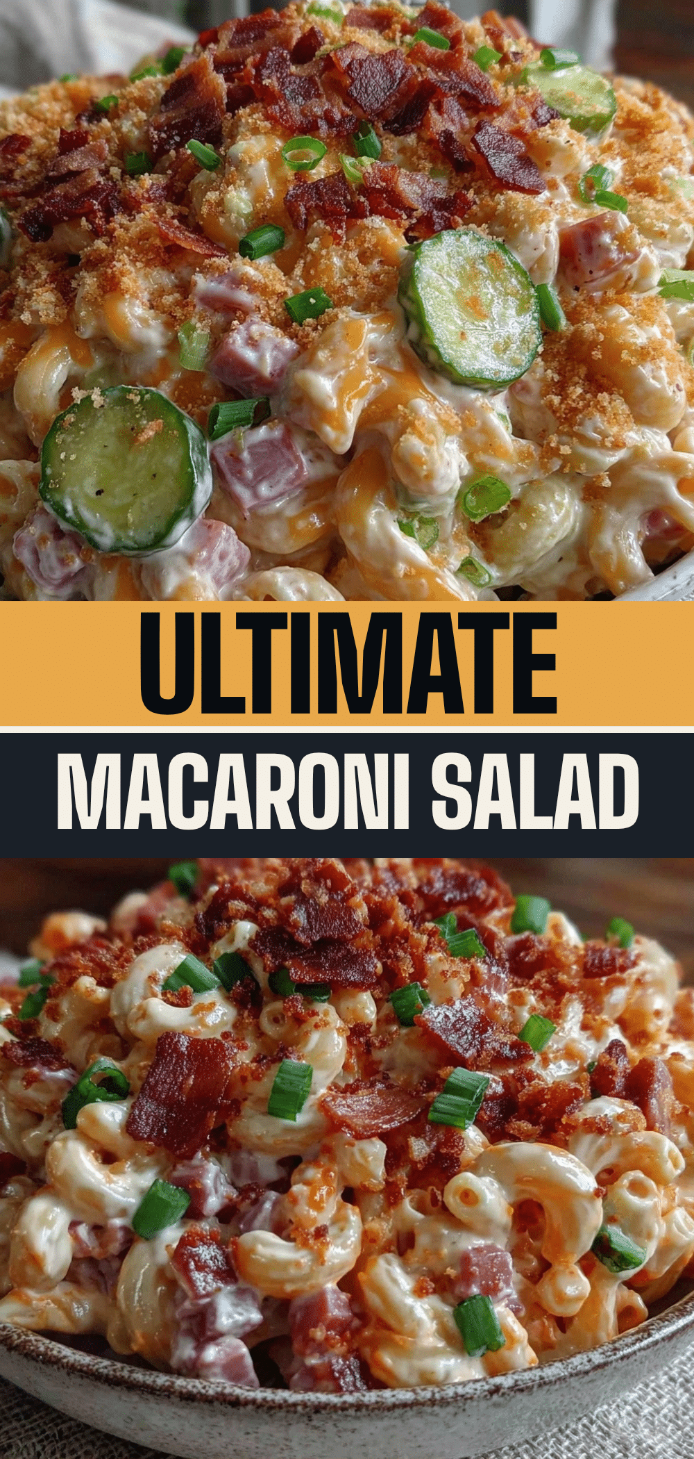 Labor Day Loaded Macaroni Salad with Ham and Sweet Pickles 5 labor day loaded macaroni salad recipe